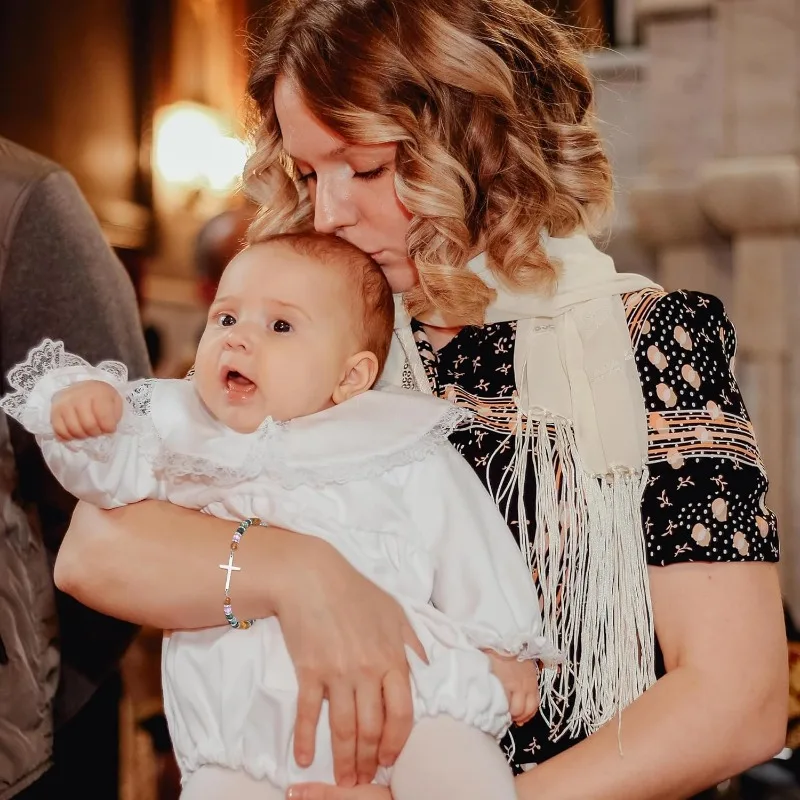 سوار متقاطع للنساء هدايا عيد الميلاد المسيحية تأكيد هدايا عيد الفصح المعمودية للأصدقاء ابنة أمي شقيقة في كريس