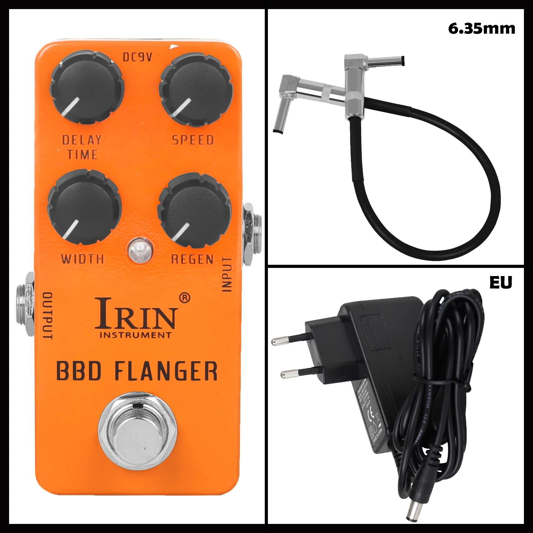 

IRIN RS-08 педали для электрогитары, эффектов BBD Flanger с высоким коэффициентом усиления, педаль для гитарных эффектов, новая модель, аксессуары для гитары