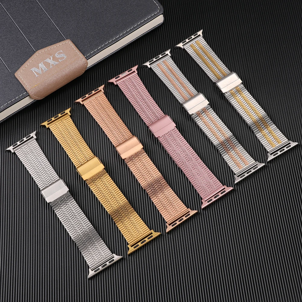 Metallarmband für Apple Watch 49mm 45mm 41mm 46mm 44mm Edelstahl Correa Armband Gürtel Iwatch 42mm Serie 12 11 10 Ultra 3 4 – Detail 13