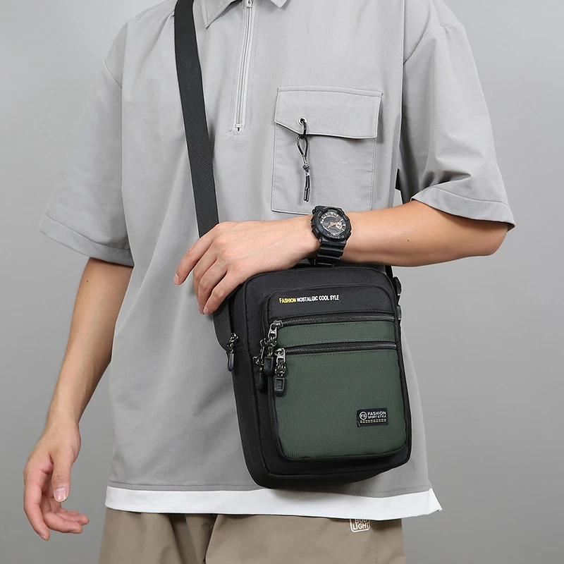 Neue Modische Oxford Herren Umhängetasche Einzelne Schultertasche Große Kapazität Aufbewahrungstasche Modische Mehrtaschen-Business-Umhängetaschen – Detail 1