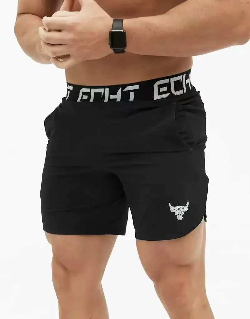 

2025 New Fitness Muscle Breathable Brother Casual Sports Printed Shorts Outdoor Running Quick-Dry Pants Summer Slim