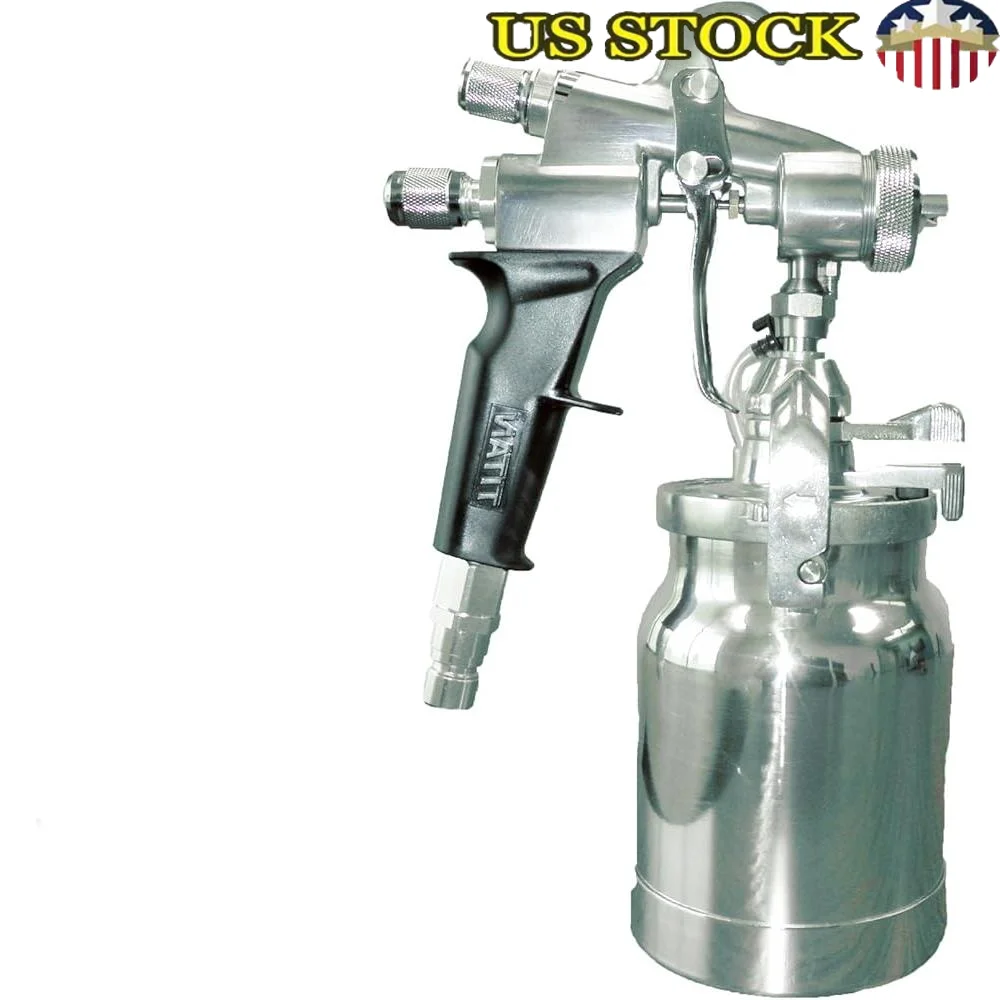 HVLP Spray Gun Capspray Maxum II Stainless Steel Needle Nozzle Dual Pivot Trigger Solvent Proof Air Cap Painting Tool