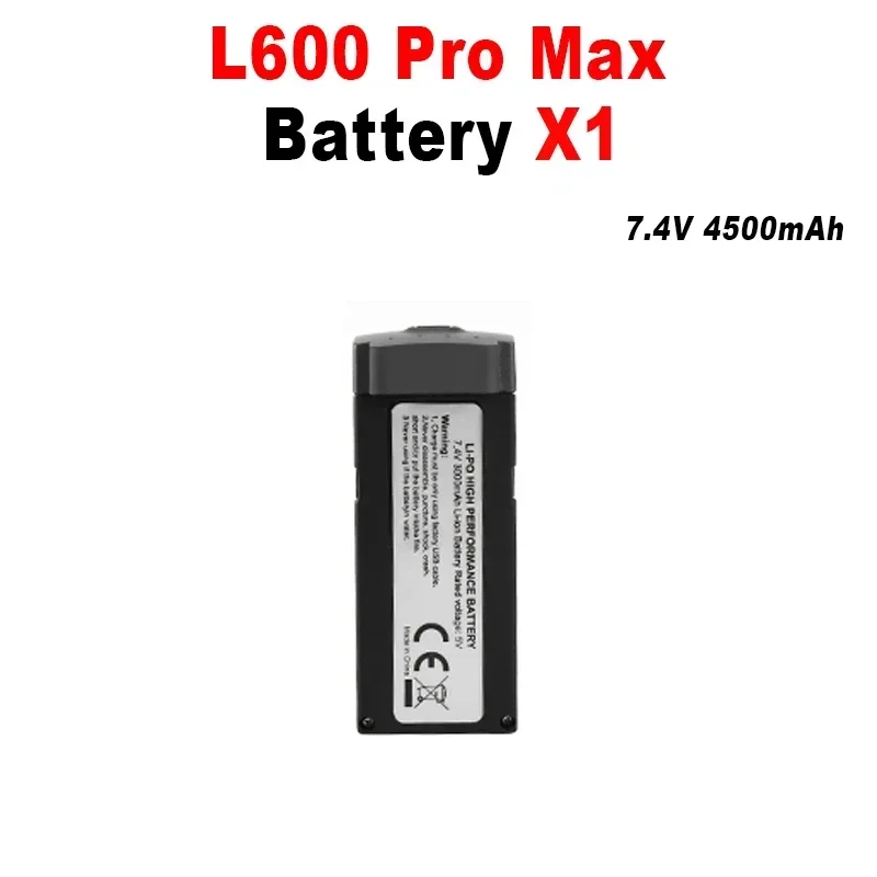 LYZRC L600 ProMax بطارية توصيل خارجي 7.4 فولت 4500 مللي أمبير 30 دقيقة عمر البطارية L600 ProMax Dron كوادكوبتر بطارية ملحقات طائرة بدون طيار