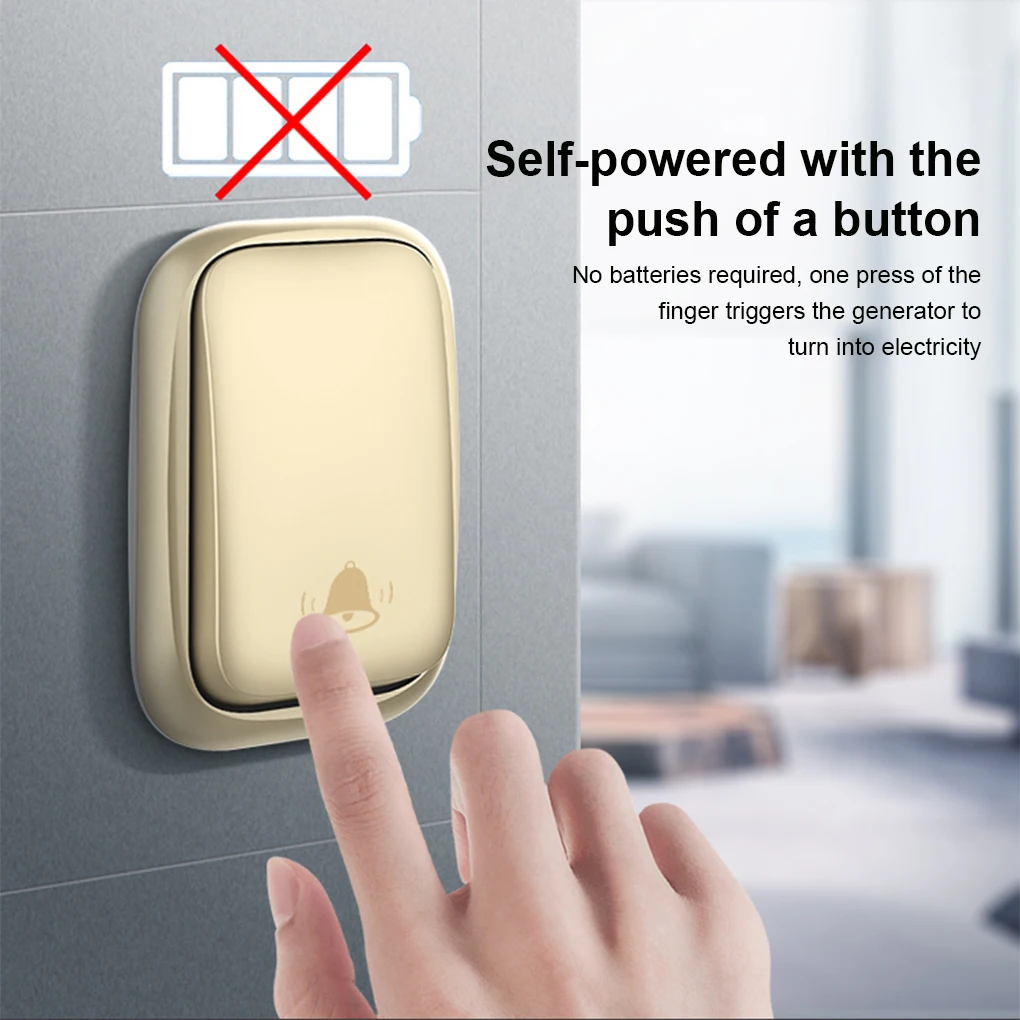 

3 Pieces Wireless Door Bell Doorbell Outdoor Alarm Apartment Equipment