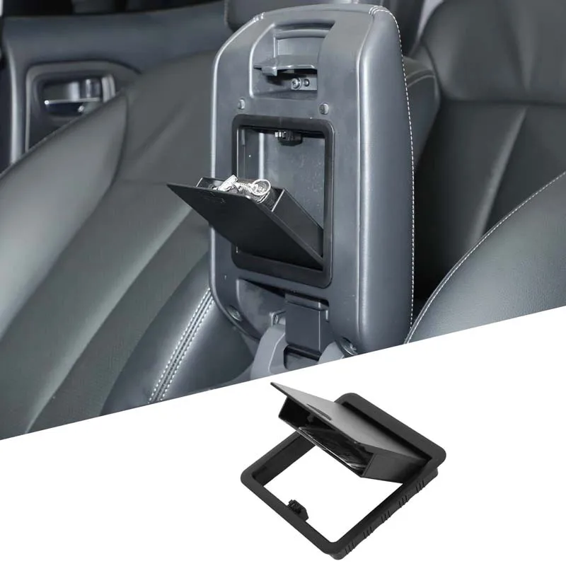Armrest Box Hidden Storage Box Console Privacy Storage Tray Organizer Armrest Storage Box For Mitsubishi L200 Triton 2019-2023