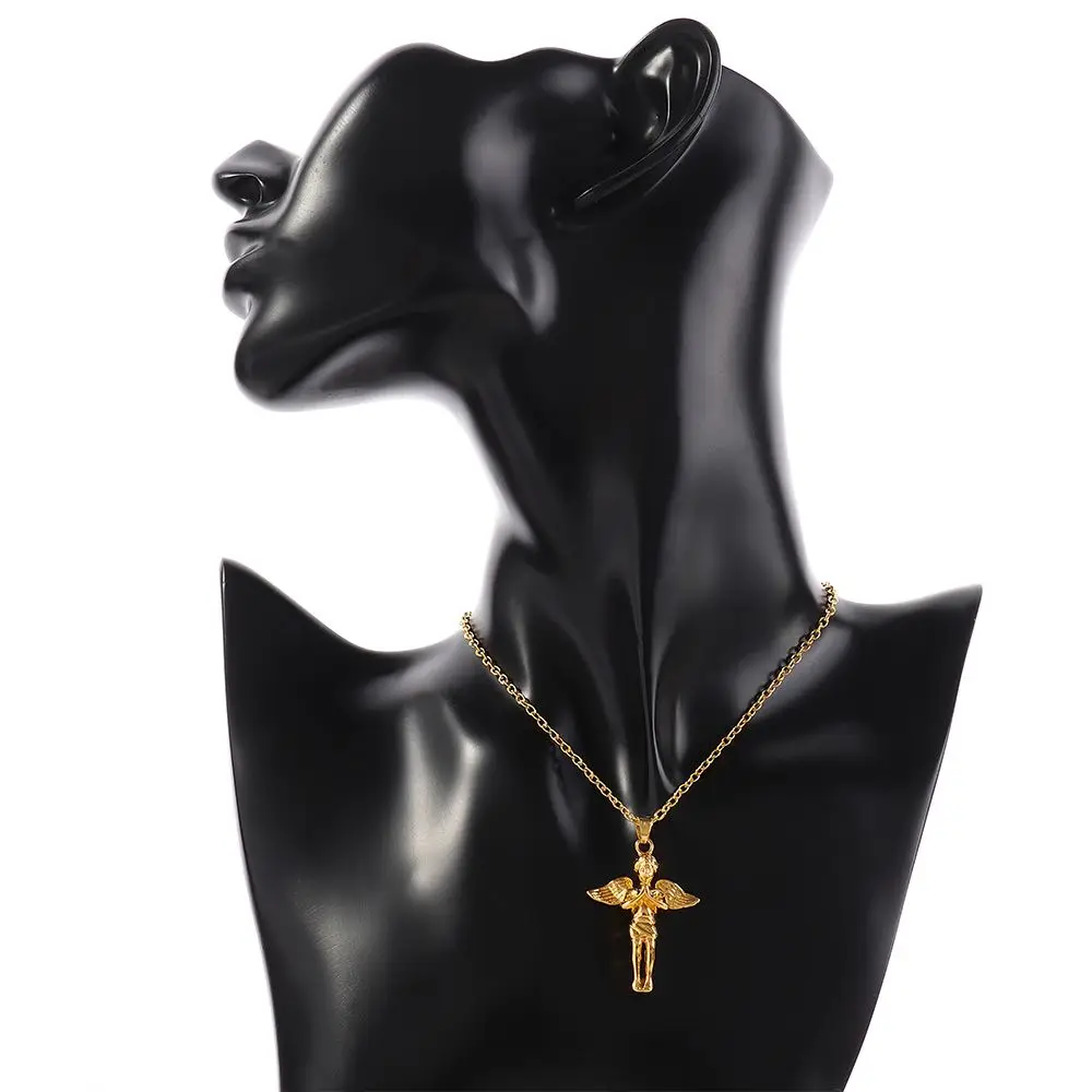 Personality Mens Hip Hop Accessories Wing Jewelry Wing Pendant Hiphop Pendant Necklace Angel Necklace