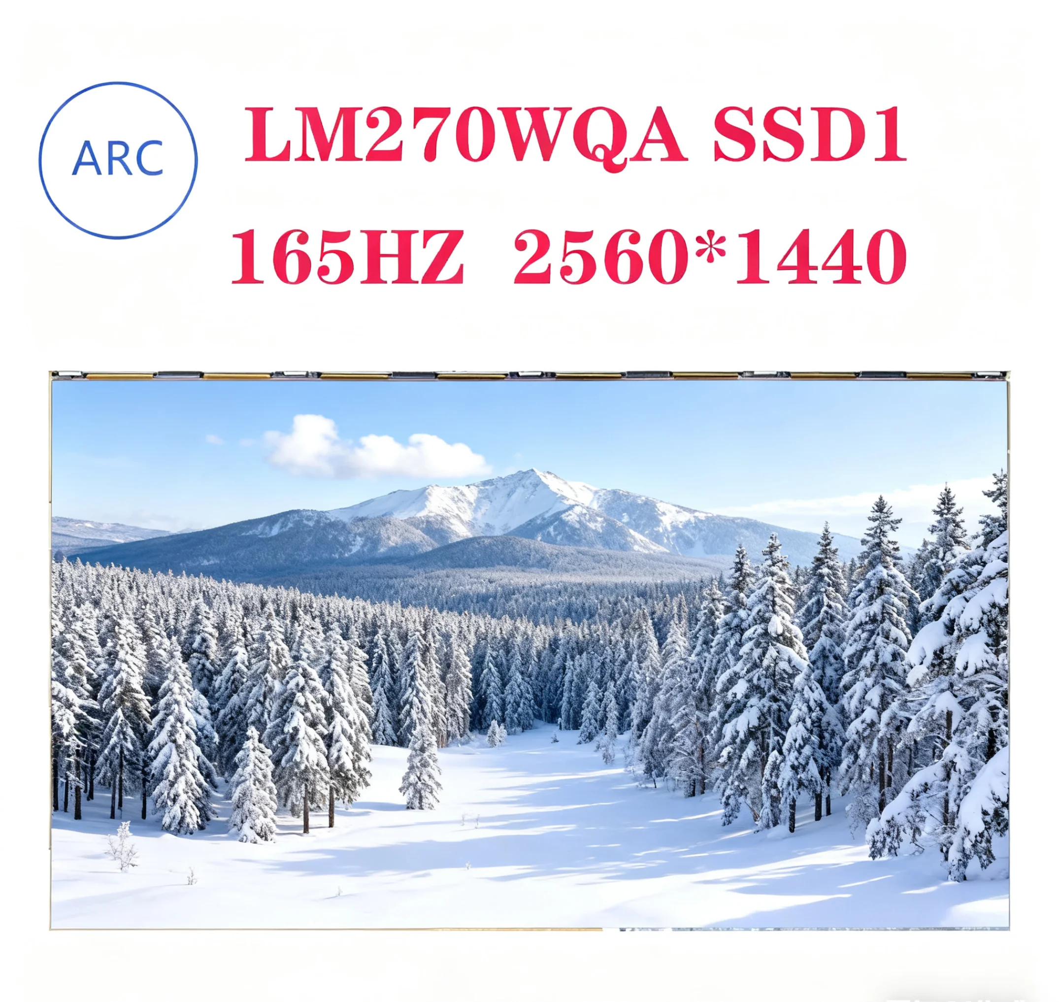 

27-дюймовый новый оригинальный ЖК-экран, модель LM270WQA SSD1 IPS QHD 2560*1440 165 Гц LM270WQA(SS)(D1)
