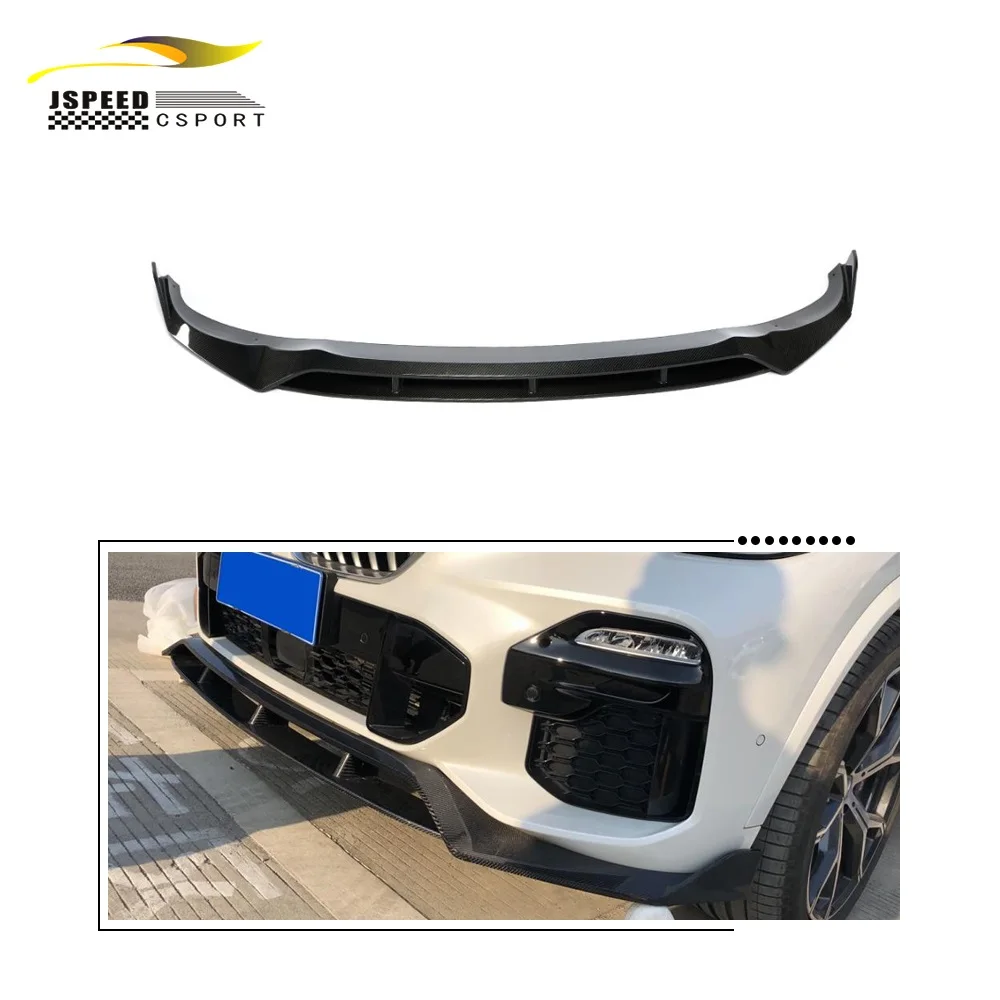 

Подходит для BMW X5 Передняя губа из углеродного волокна M-Sport 2019.