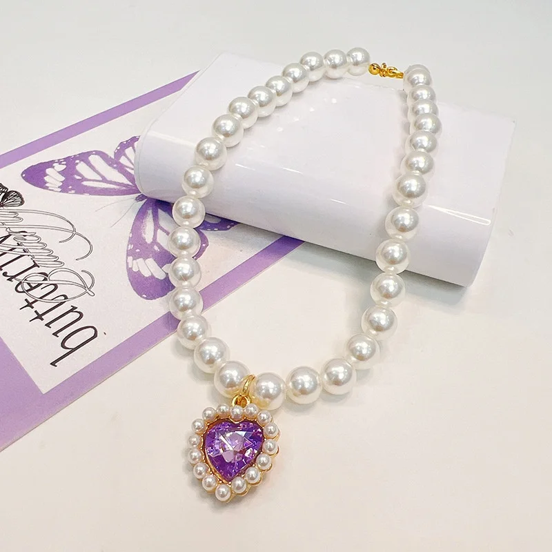 Verstellbares Katzenhalsband für Kätzchen mit Hochwertigen Simulationsperlen Niedliches Exquisites Sommer-Haustier-Halsband mit Halsdekoration – Detail 12