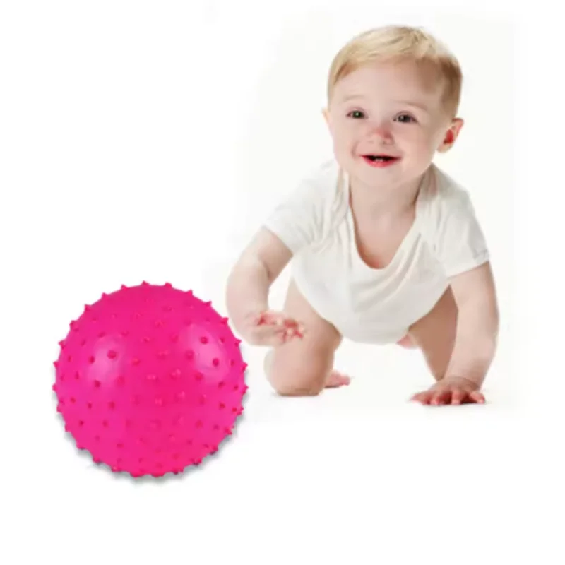 1 st willekeurige kleur Kids Opblaasbare Rubberen Bal Speelgoed Baby Outdoor Doorn Ontwikkelingseducatieve Ballon voor Peuters