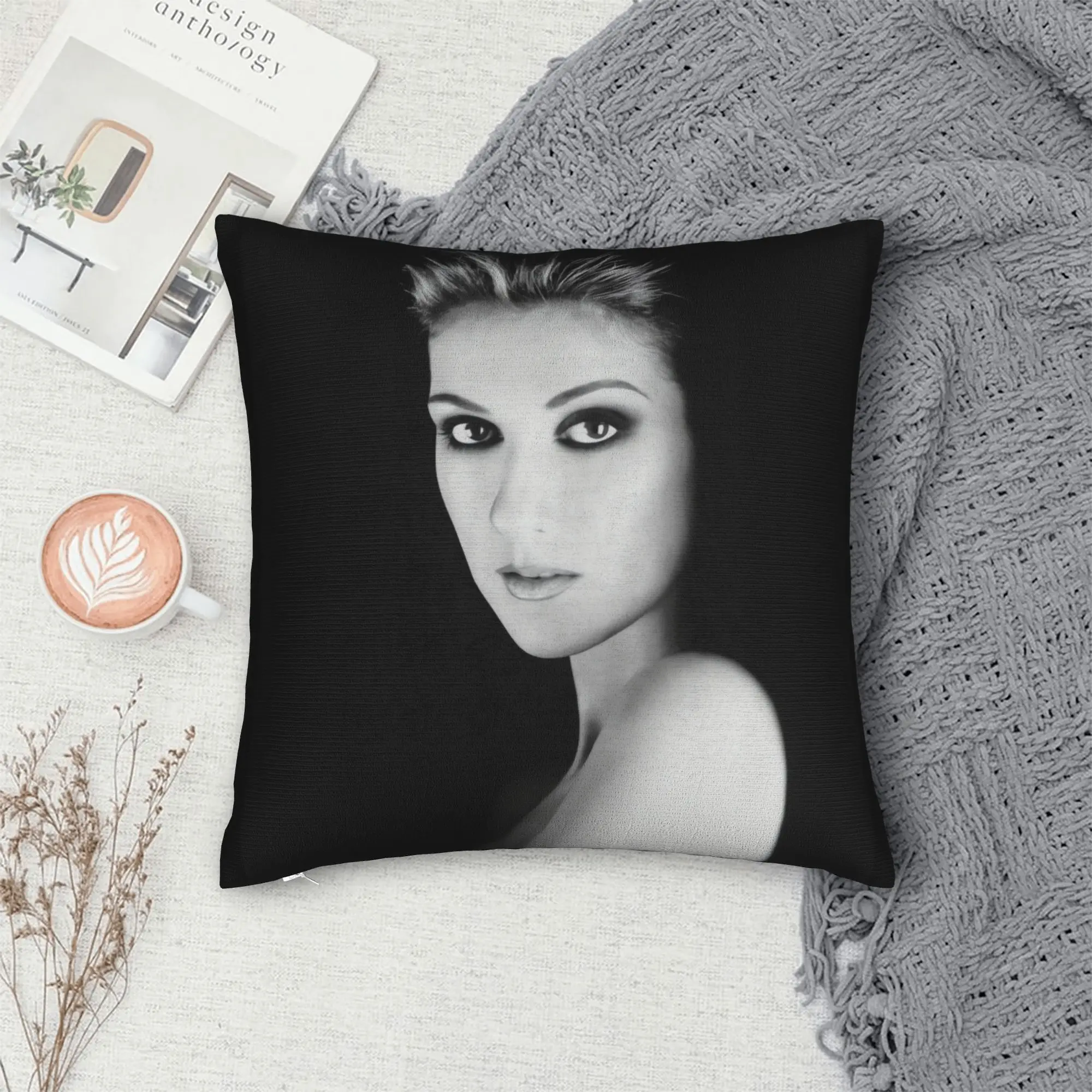 Pillow Cover Celines Dions Paris 2026 Tour (4)  Vintage Pillow Case For Office Car Home Decor Pillowcases