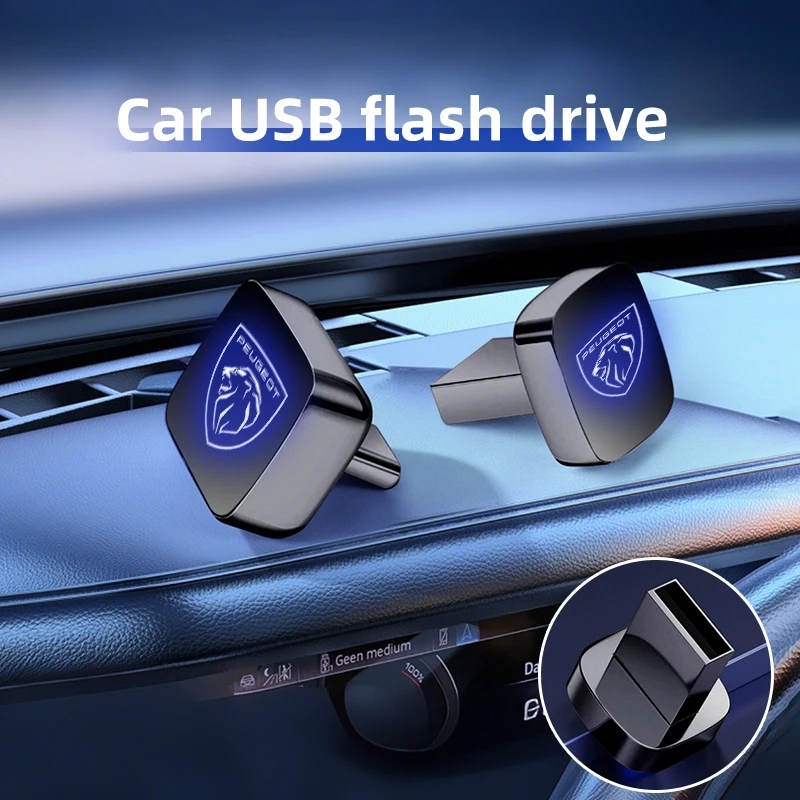 

Автомобильные аксессуары, 32/64 ГБ, USB/Type-c флэш-накопители, мини-разъем для Peugeot 2008 3008 307 308 206 207 208 407 508 5008 10