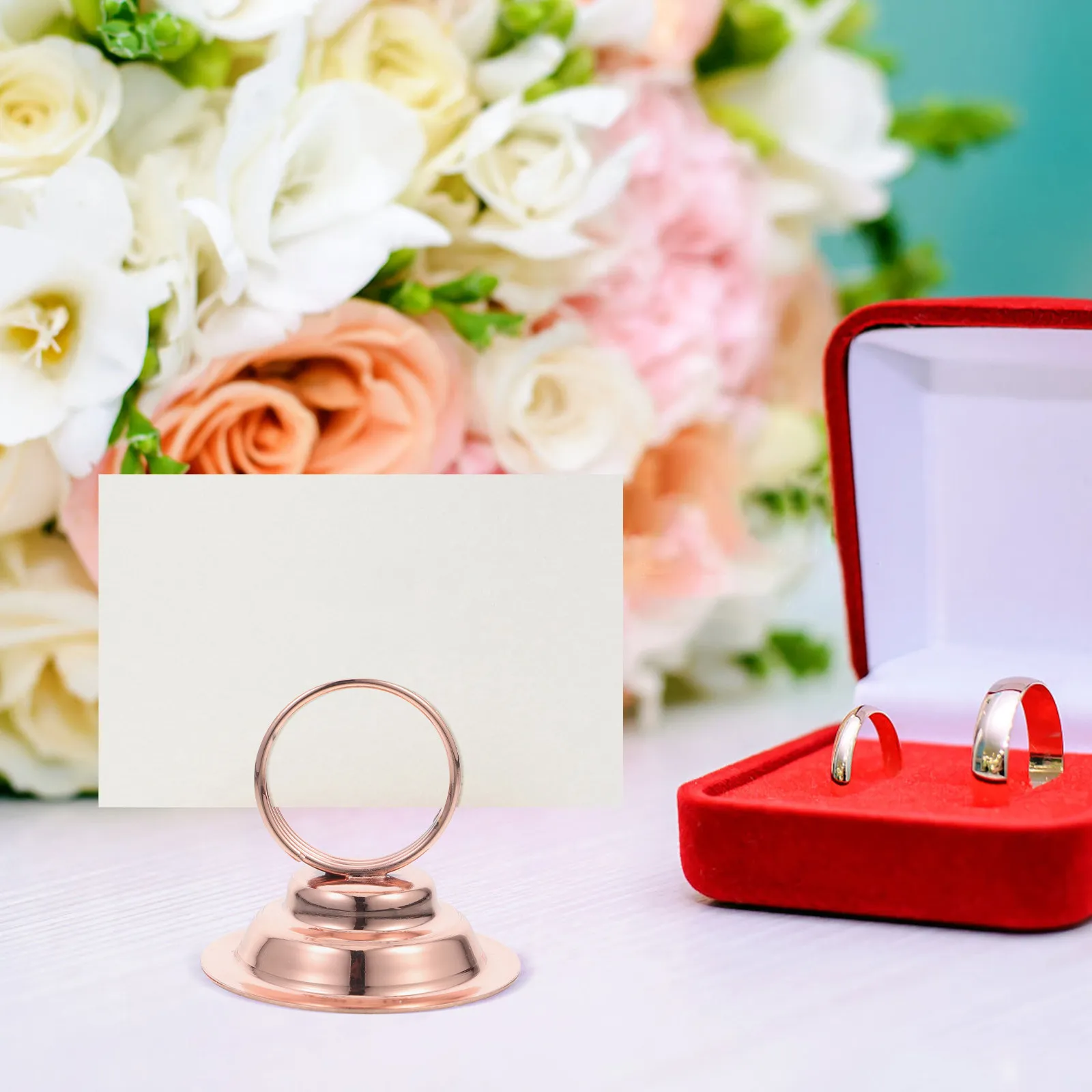 6Pcs Iron Table Number Holders Sturdy Minimalist Design for Wedding Banquet Restaurant Place Cards Menu Photo Display