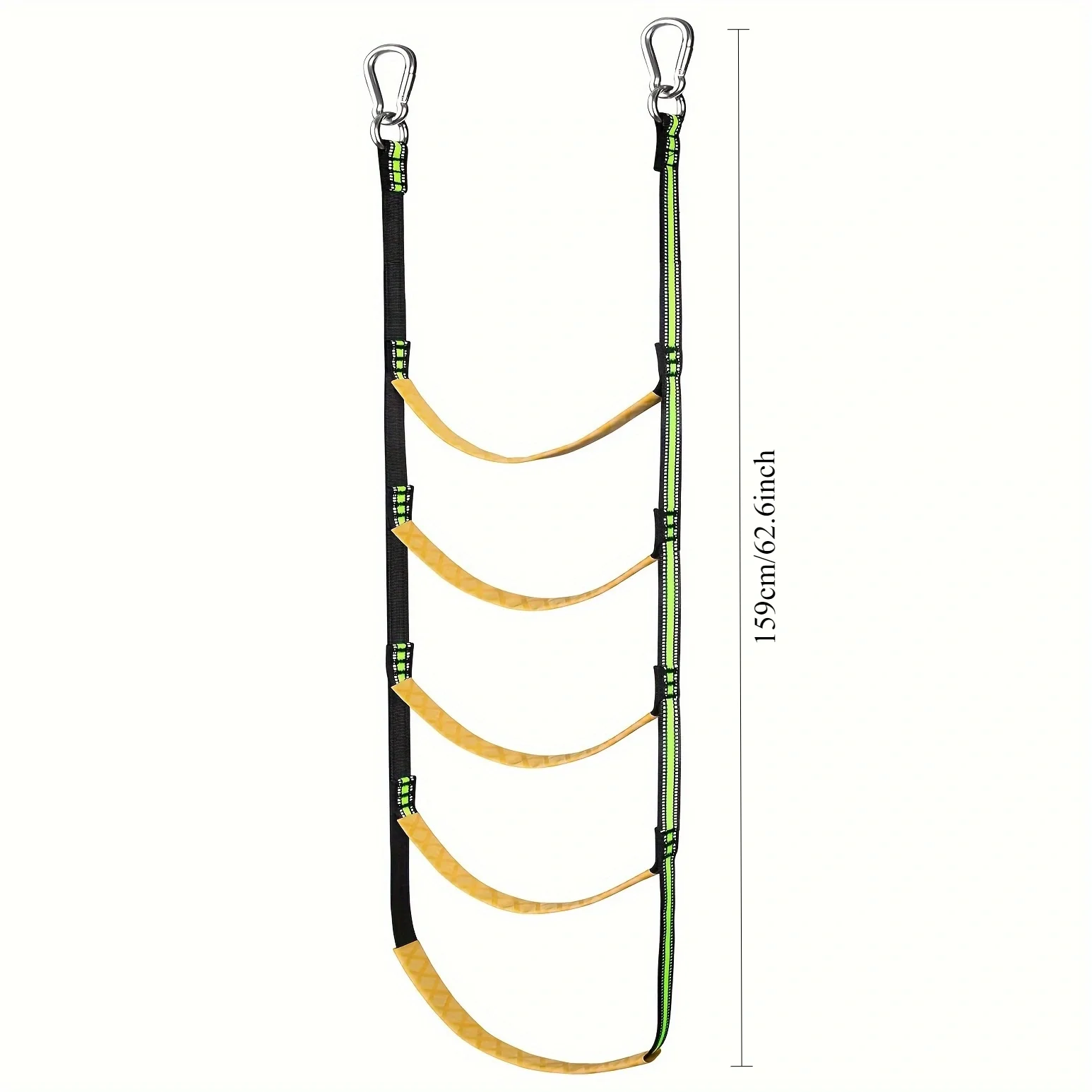 Bootsleiter, Bootsseilleiter, Hilfs-Einstiegsseilleiter, 3/4/5-stufige Wiederverwendbare Tragbare Nylon-Bootsleiter – Detail 4
