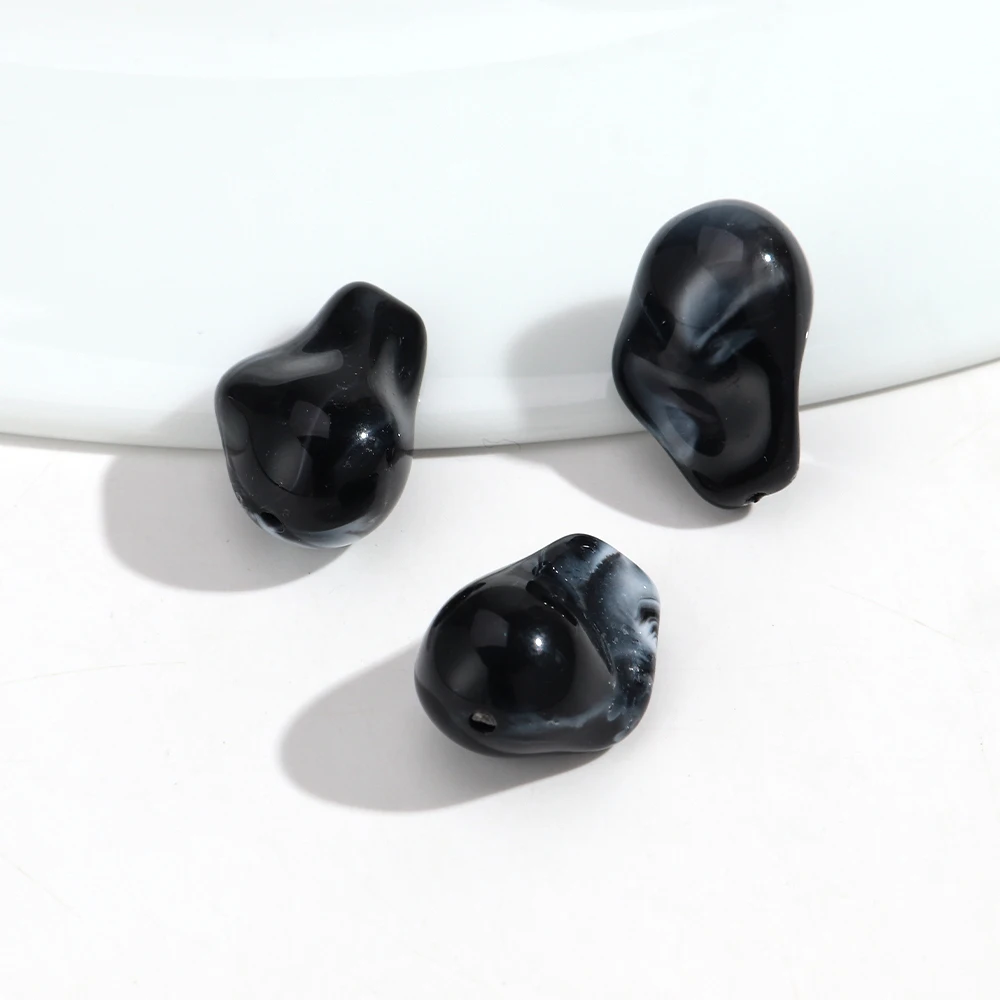 20pcs Irregular Geometric Colorful Acrylic Loose Beads