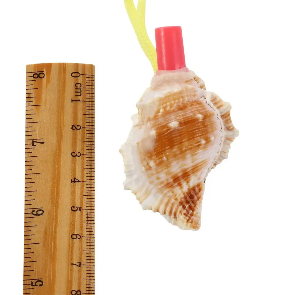 Decoration Birthday Necklace Shell Natural Shipping Pendant Children Horn Conch  Whistle Gift  Survival Tool