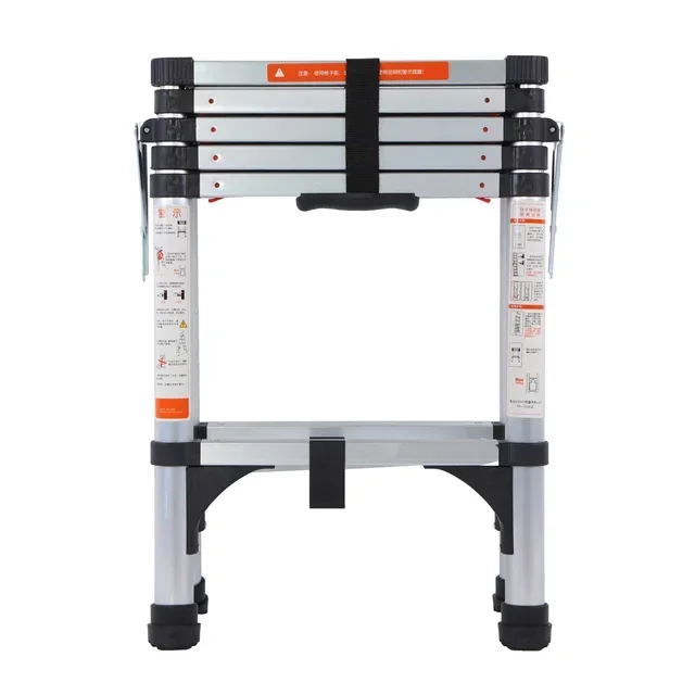 Deliladder Multi-purpose Telescoping Extension Ladder, Aluminum Telescopic Ladders with Carry Bag for Outdoor Indoor Use