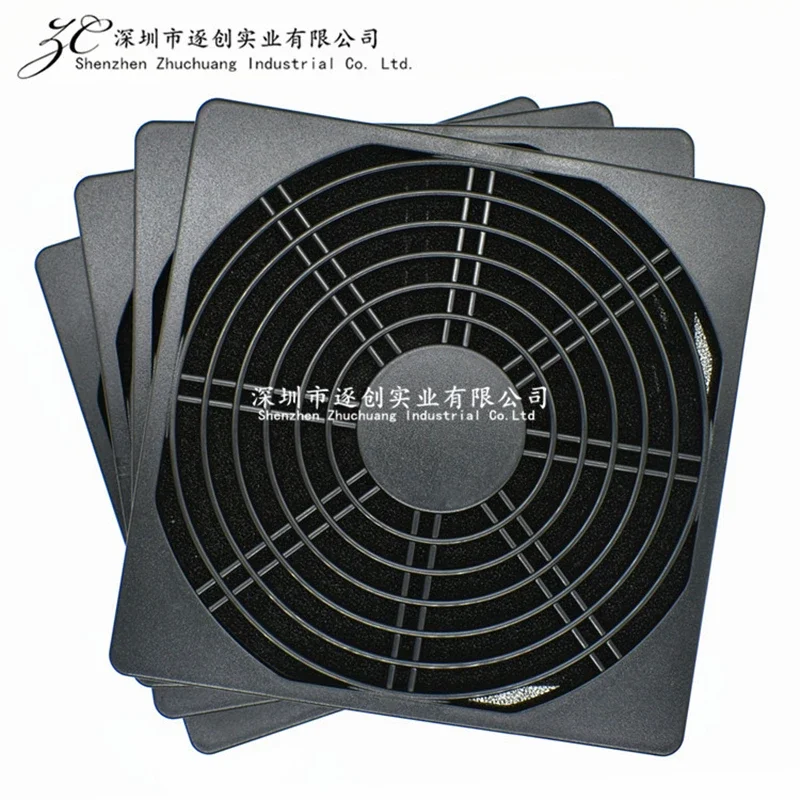 1PCS 8cm three in one dustproof mesh cover, heat dissipation fan case, plastic filtering protective mesh cover 80MM