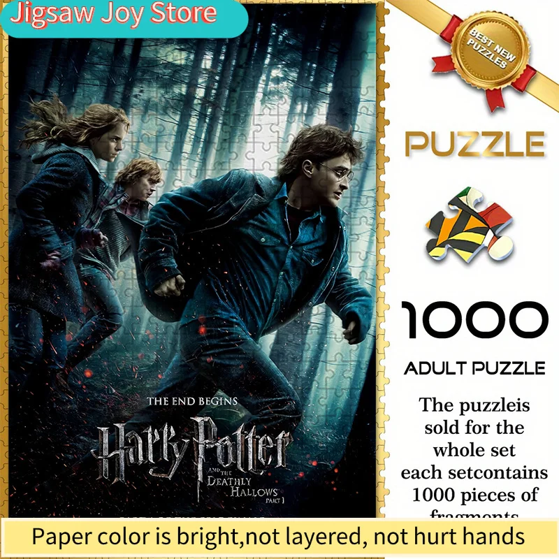 

Пазл Warner Bros. Seamless Jigsaw Puzzle Z10.31-86, дизайн «Трио: Сбежавшие из леса» по мотивам «Гарри Поттера: Тайны фантомных часов», прочный, толстый, для самостоятельной сборки