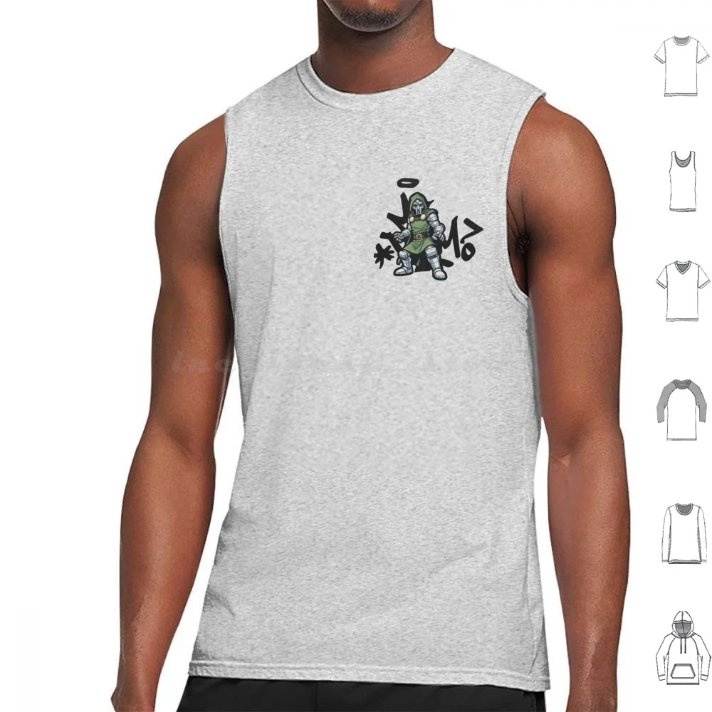 Mf Madvillain Graffiti Tank Tops Print Cotton Mf Madvillain Rip Hip Hop Rap Supervillain Graffiti Underground Tribute