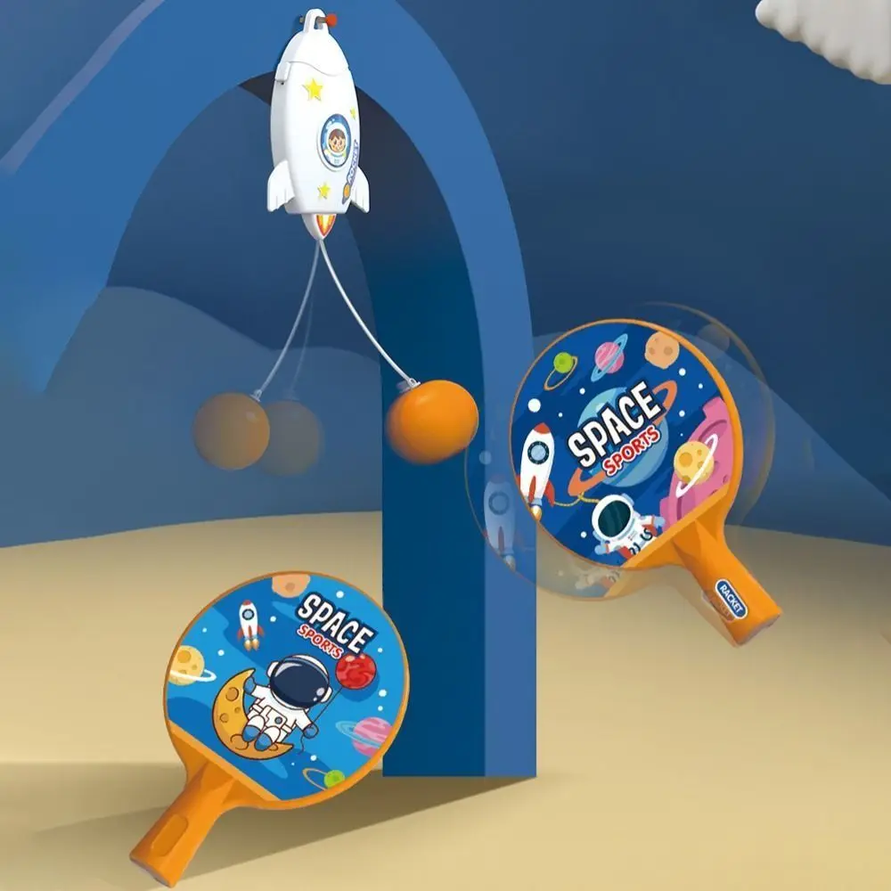 

1 Set Hanging Hanging Table Tennis Trainer Coordination Astronaut Ping Pong Self Training Rocket Self-Training