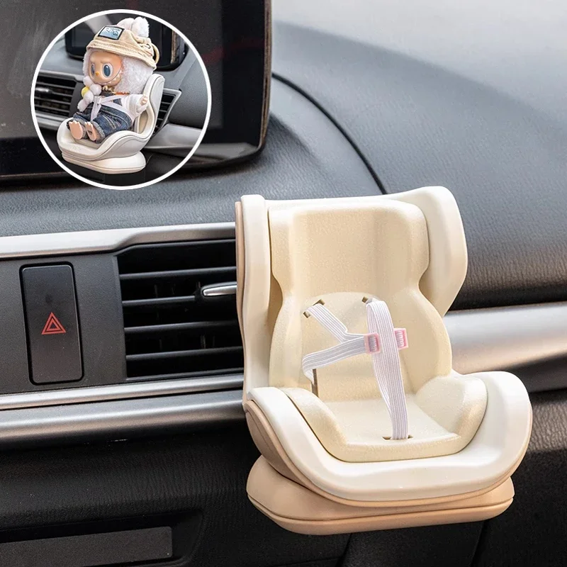 

17cm doll Car Doll Safety Seat For Ob11 Cartoon Chair Model For Car Seat Outlet Decor For Doll Car Interior Styling toy