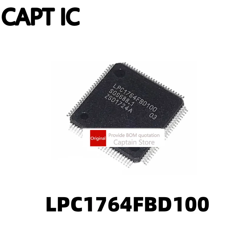 

5 шт., микроконтроллер серии LPC1764FBD100 LPC1764, LQFP80