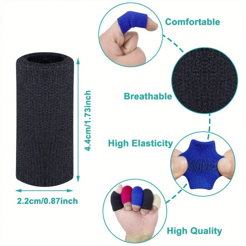 10 Teile/satz Finger Brace Schiene Hülse Daumen Unterstützung Schutz für Basketball Volleyball Badminton Tennis – Detail 4