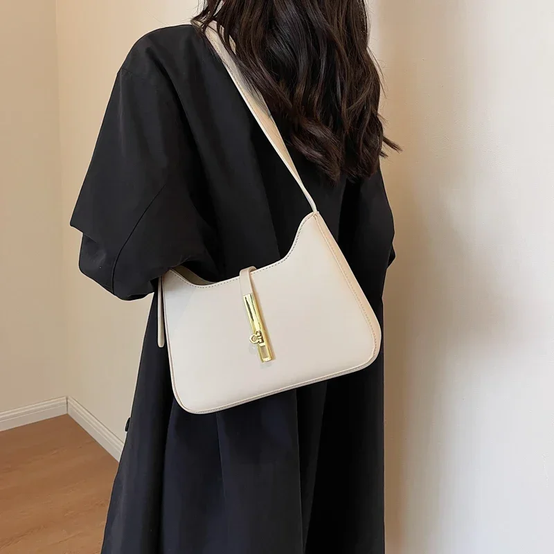 2023 New Simple Leather Crossbody Bag for Women Mini 2023 Cute Trend Handbags and Purse Lady Y2k Solid Color Shoulder Bags