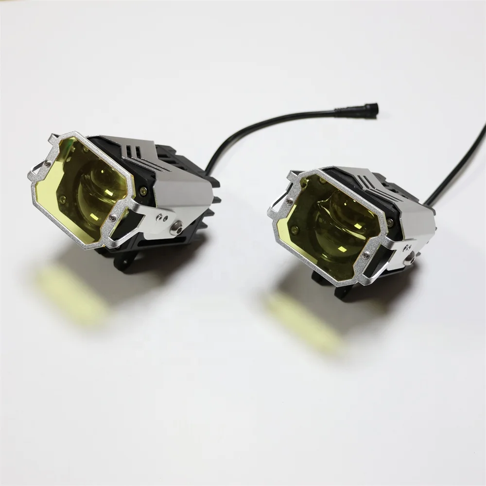 General Motorcycle Spotlight Super Bright High Power Aluminum Auxiliary Headlight High/Low Level Off-Road Fog Light All