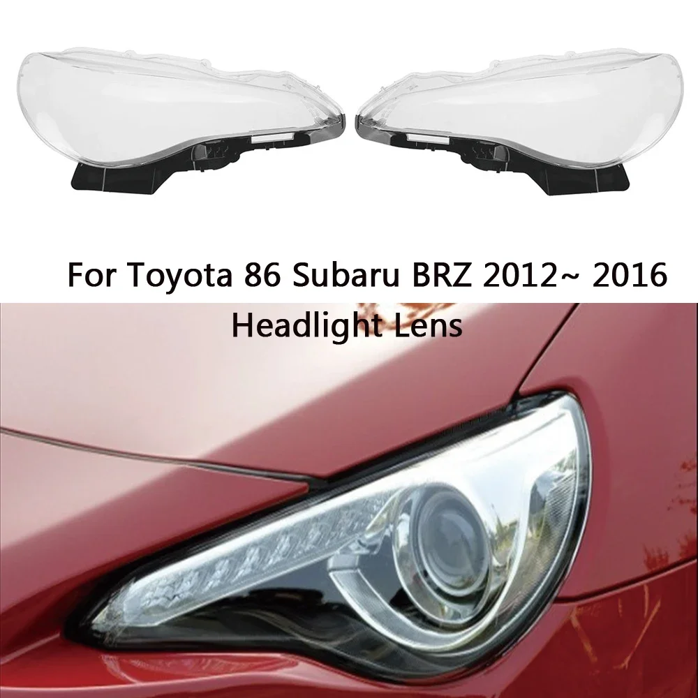 

HTTCY For Toyota 86 Subaru BRZ 2012 2013 2014 2015 2016 Car Headlight Lens Car Headlight Headlamp Lens Auto Shell Cover