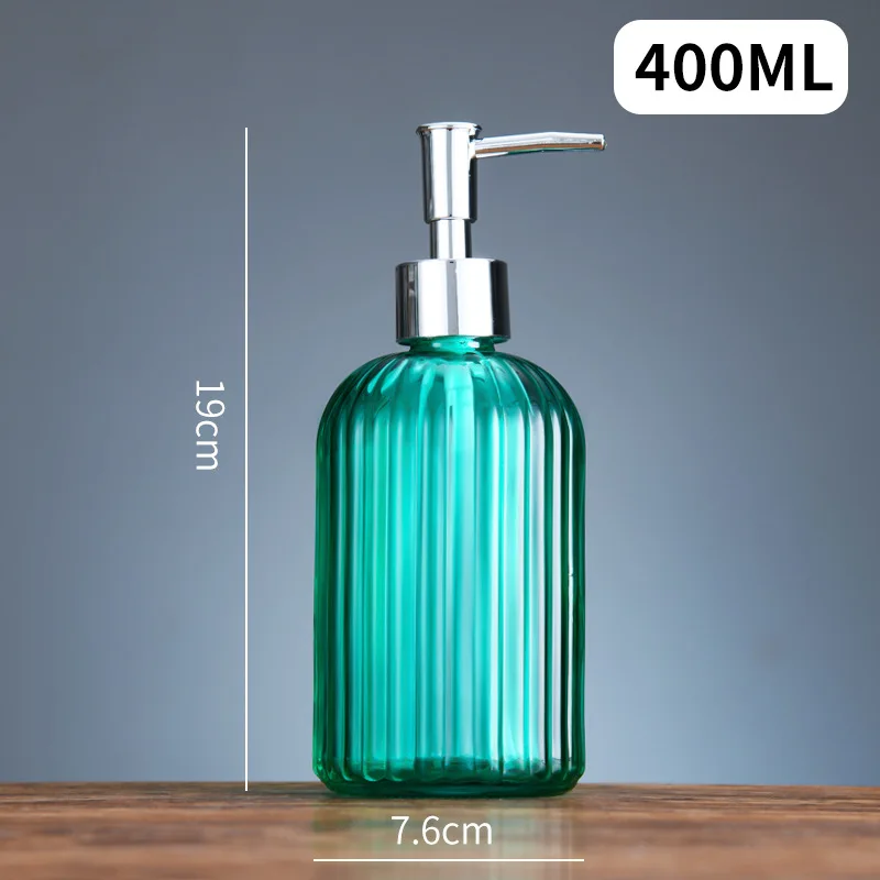 Color Clear Soap Dispenser Bottle Refillable Liquid Hand Soap Shampoo Dispenser for Bathroom Kitchen