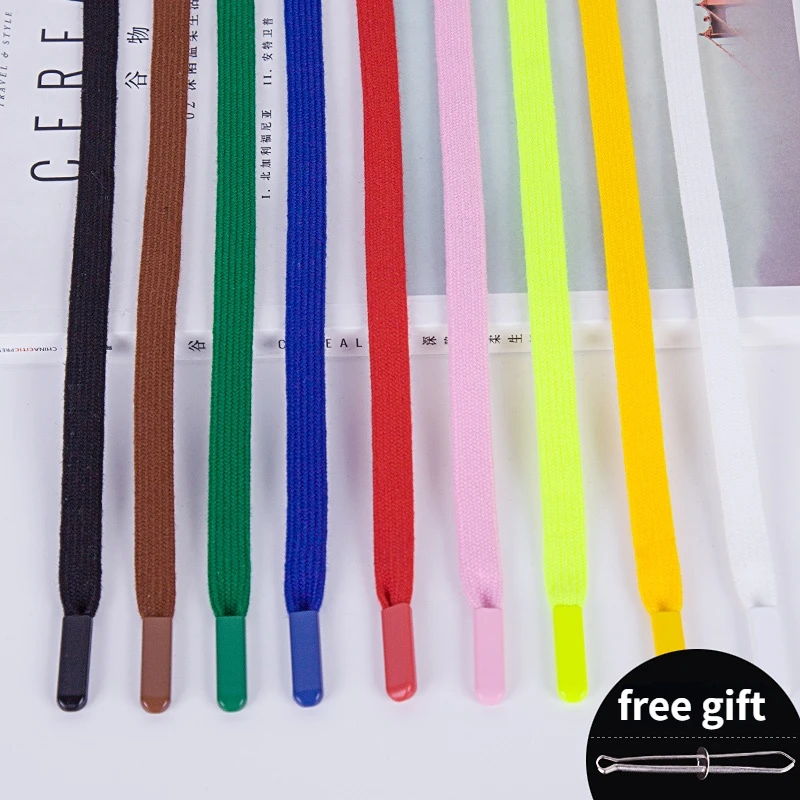 Solid Color Braided Flat Twisted Cord 140cm Hoodie Drawstring Hat Rope Casual Pants Rope Tie Replacement DIY Clothing Accessory