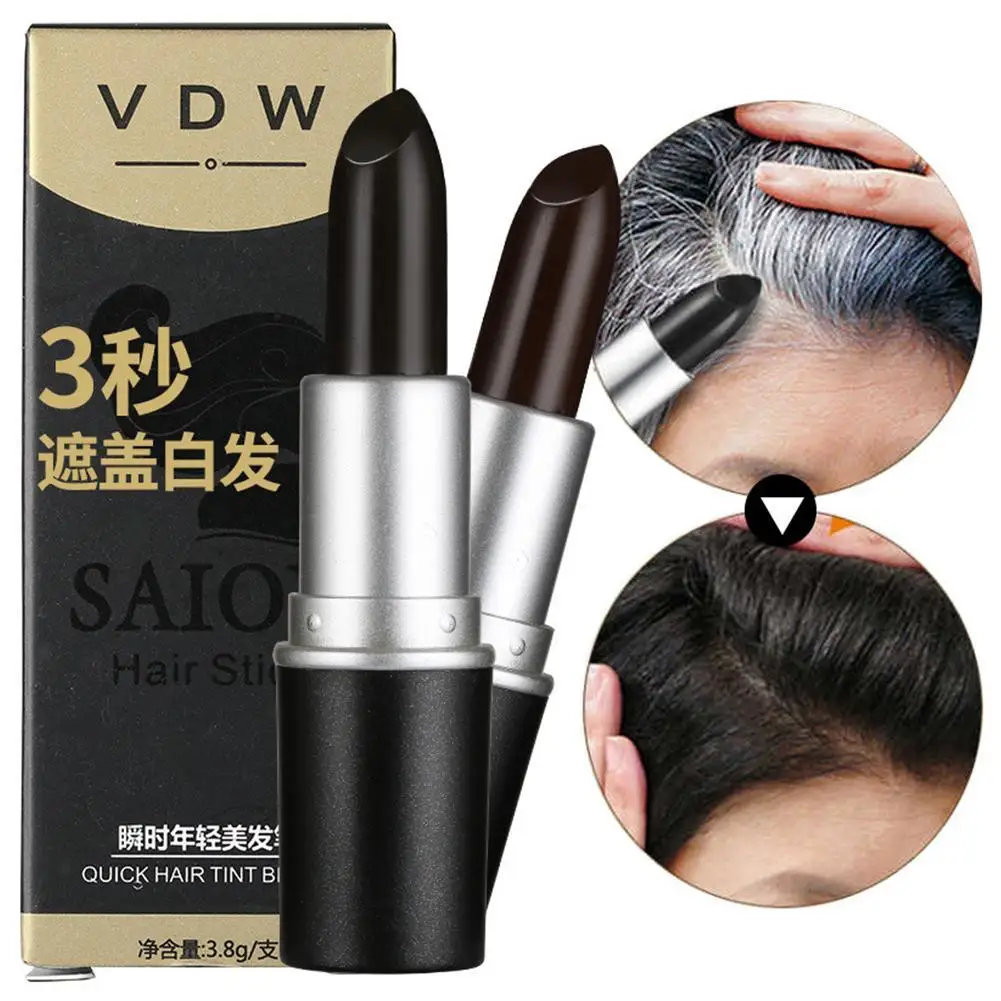 One-Time Hair Dye Instant Gray Root Coverage Hair Color Modify Cream Stick Temporary Cover Up White Hair Colour Dye Cosmetics