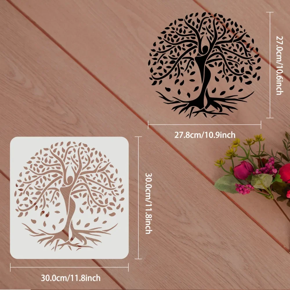 Tree of Life Stencils Decor Template for Art Projects