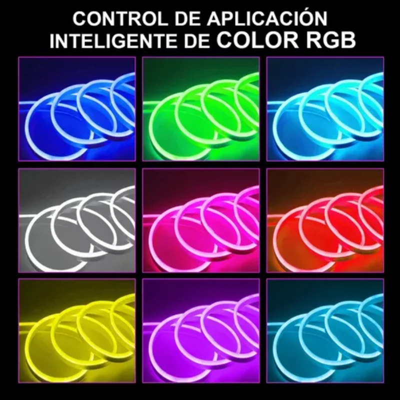 Striscia luminosa Flex Neon Light Bluetooth IP68 Applicazione 5M Striscia luminosa per illuminazione