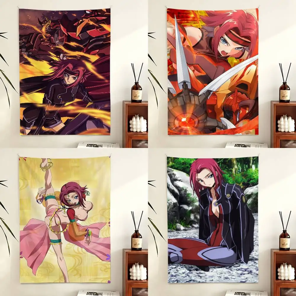 Code Geass Kallen Stadtfeld Flag Digital Printing Banner for Garage Wall Out Door Decoration
