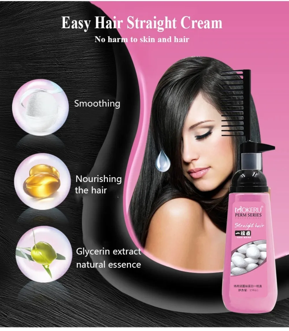Nourishing Hair Straightening Cream Fast Smoothing Collagen for Woman Keratin Hair Treatment Straightening creme para cabelos