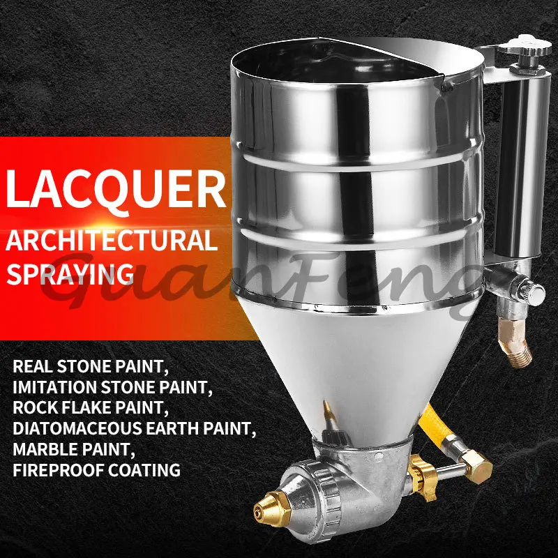Exterior‑Wall Real‑Stone Paint , Multi‑Purpose Spraying   for Latex Paint, Plastic Coating and Cement‑Mortar Wall Construction