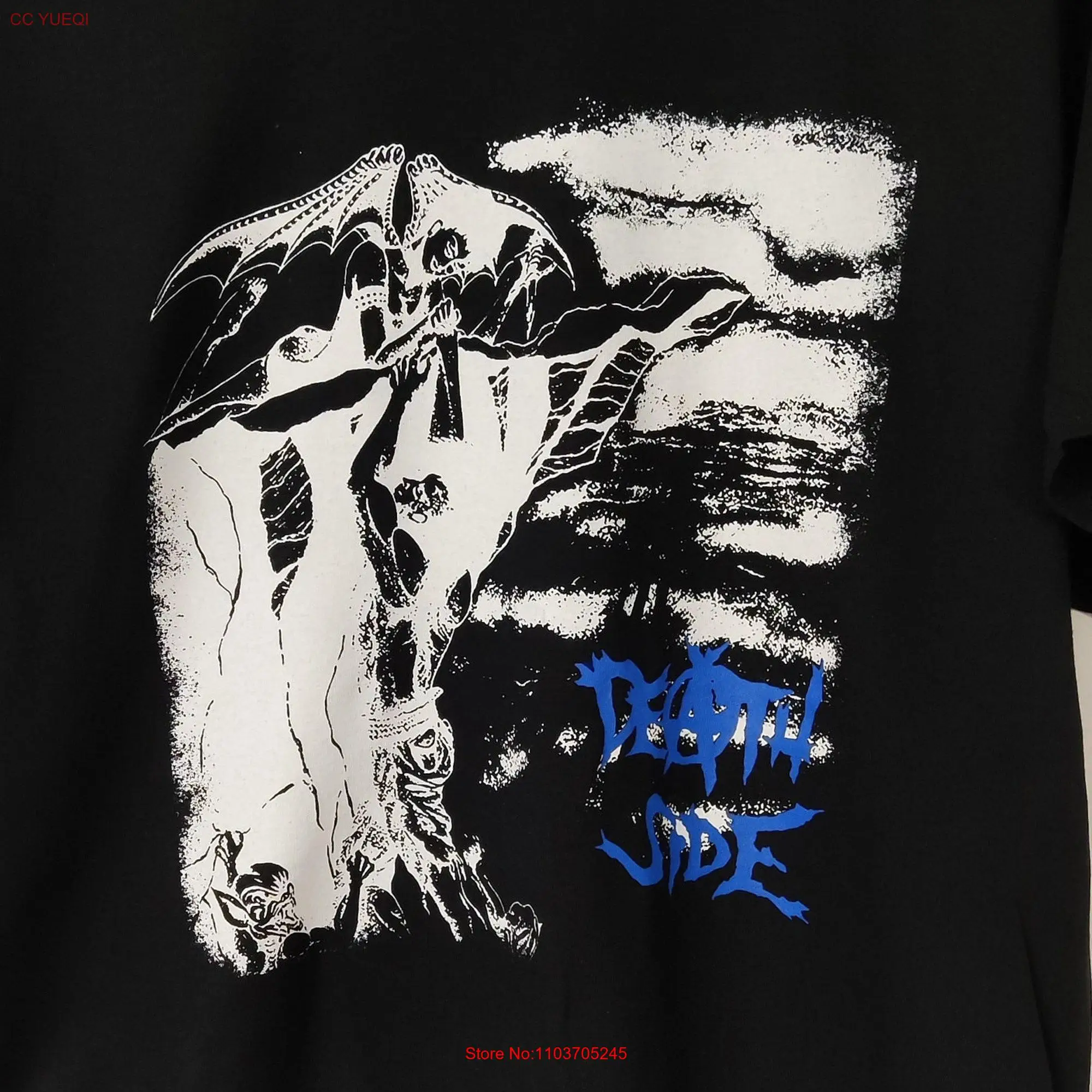 Футболка с надписью «DEATH SIDE bet on the 1200», в стиле панк, Хардкор, марля gism, басточки Куро-ЗУО, крем для губ, хаос, u k, раскрывает gudon