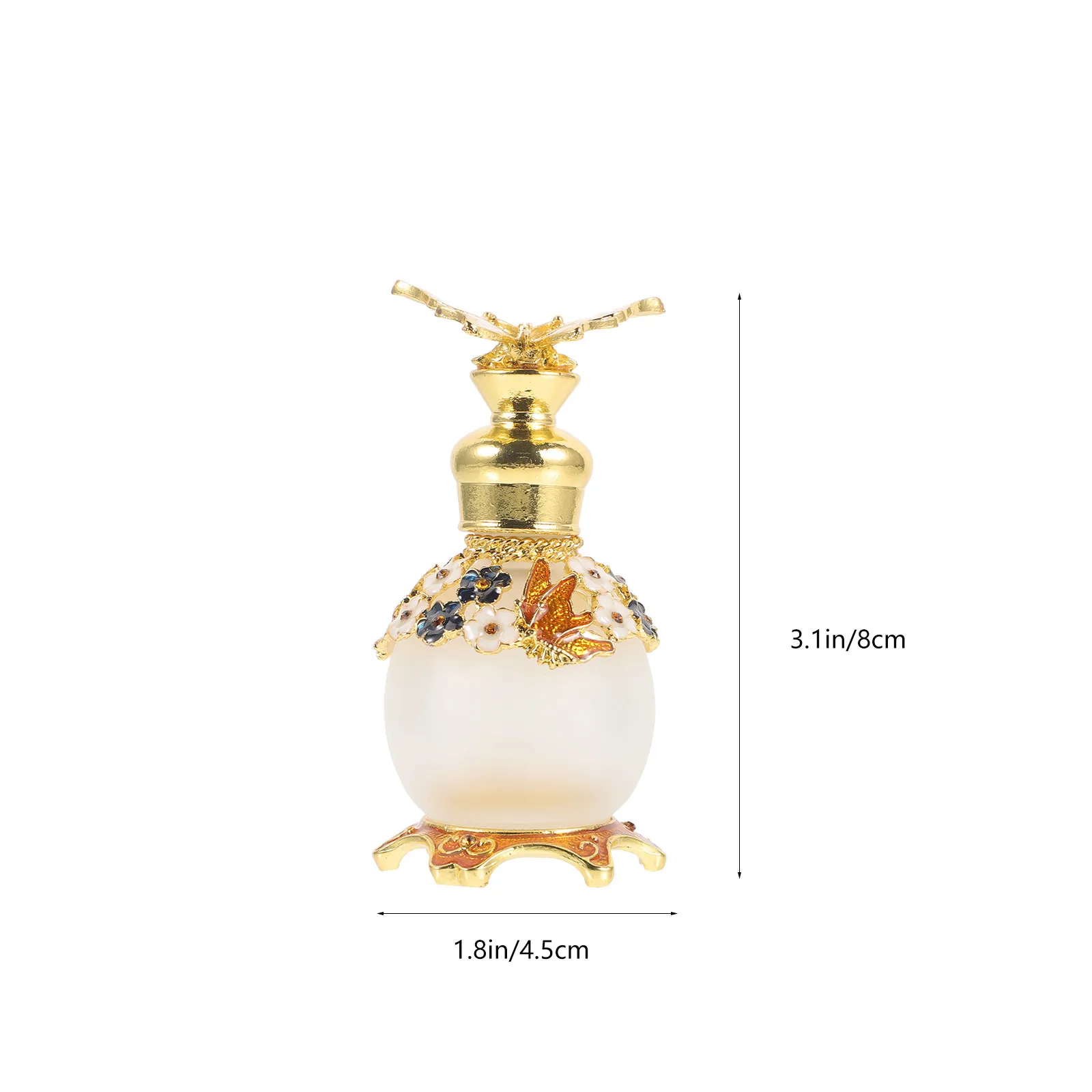 Butterflies Perfume Bottle Exquisite Empty Fragrance Bottles Portable Refillable Sample Bottle Essential Oil Holder Travel