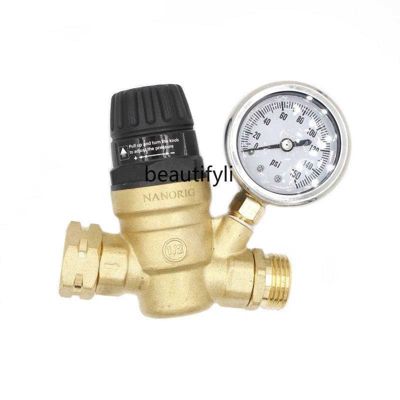 

Water Pressure Regulator, Upgraded Adjustable Handle Water Pressure Regulator, RV Travel Trailer Pressure Reducing Valve
