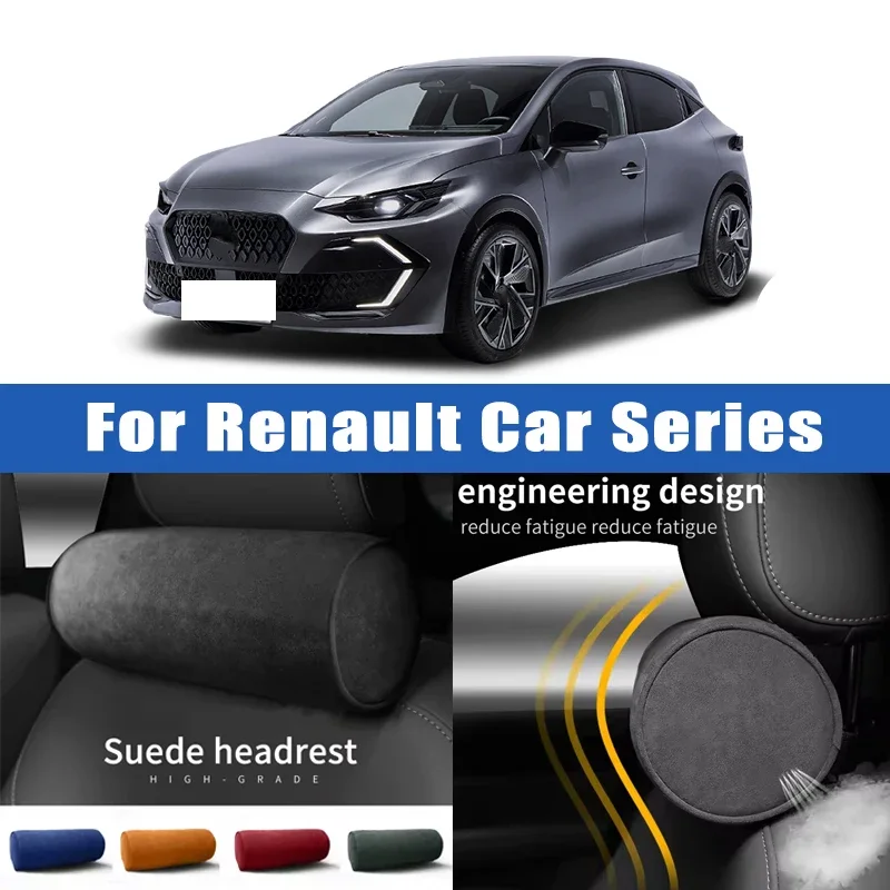 Top Quality Car Headrest Neck Support Seat Soft Neck Pillow Breathable For Renault Clio Megane Koleos Kadjar Captur Scenic