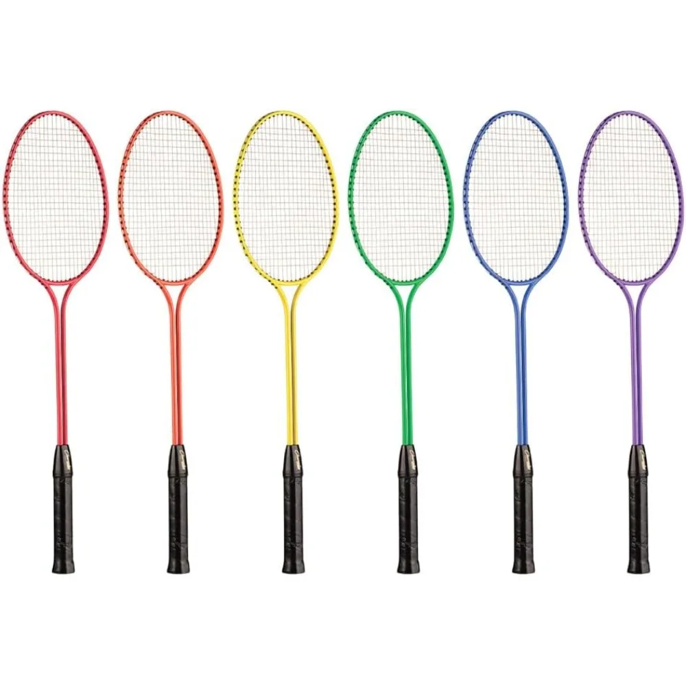 

Tempered Steel Twin Shaft Badminton Racket - Set of six Colors