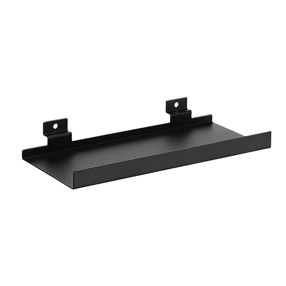 Wall Mounted Metal Slat Shelf for Storing and Displaying Items Iron Material Built for Endurance Size 25x12 5x3 5cm