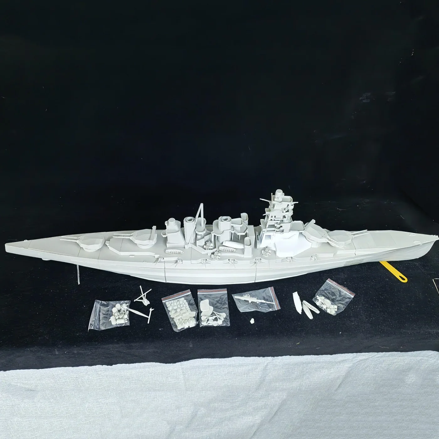 1/200 RC Ships 107cm Kongo WWII Battleship Remote Control Boat Light-cured Detail Parts RC Boat Model Kit Ship Toy Warship Model