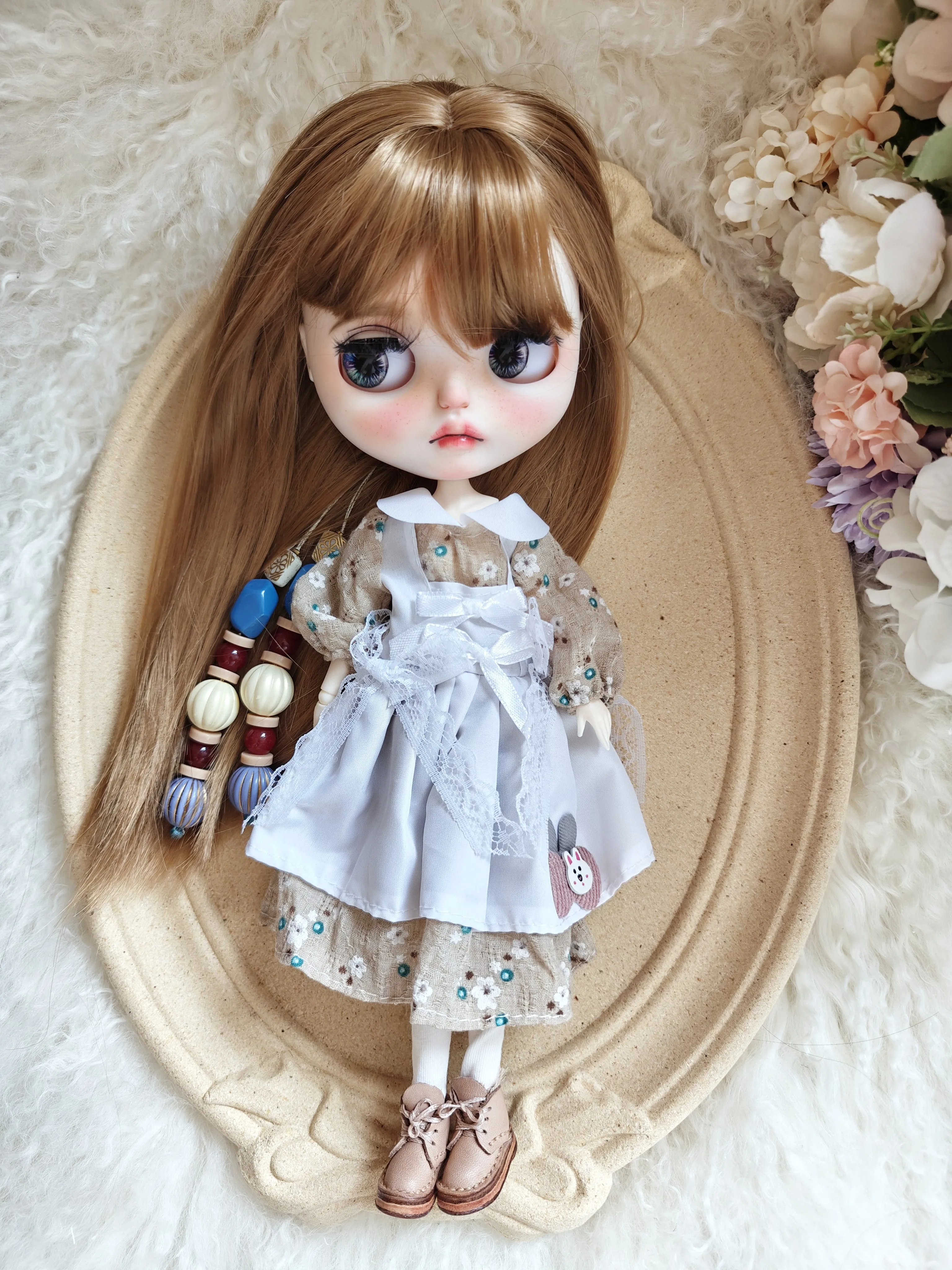 ICY DBS Blyth Butter Toys pour filles, robe de printemps, ensemble jupe mignonne, OB22, OB24, accessoires AZONE, vêtements de poupée Blythe