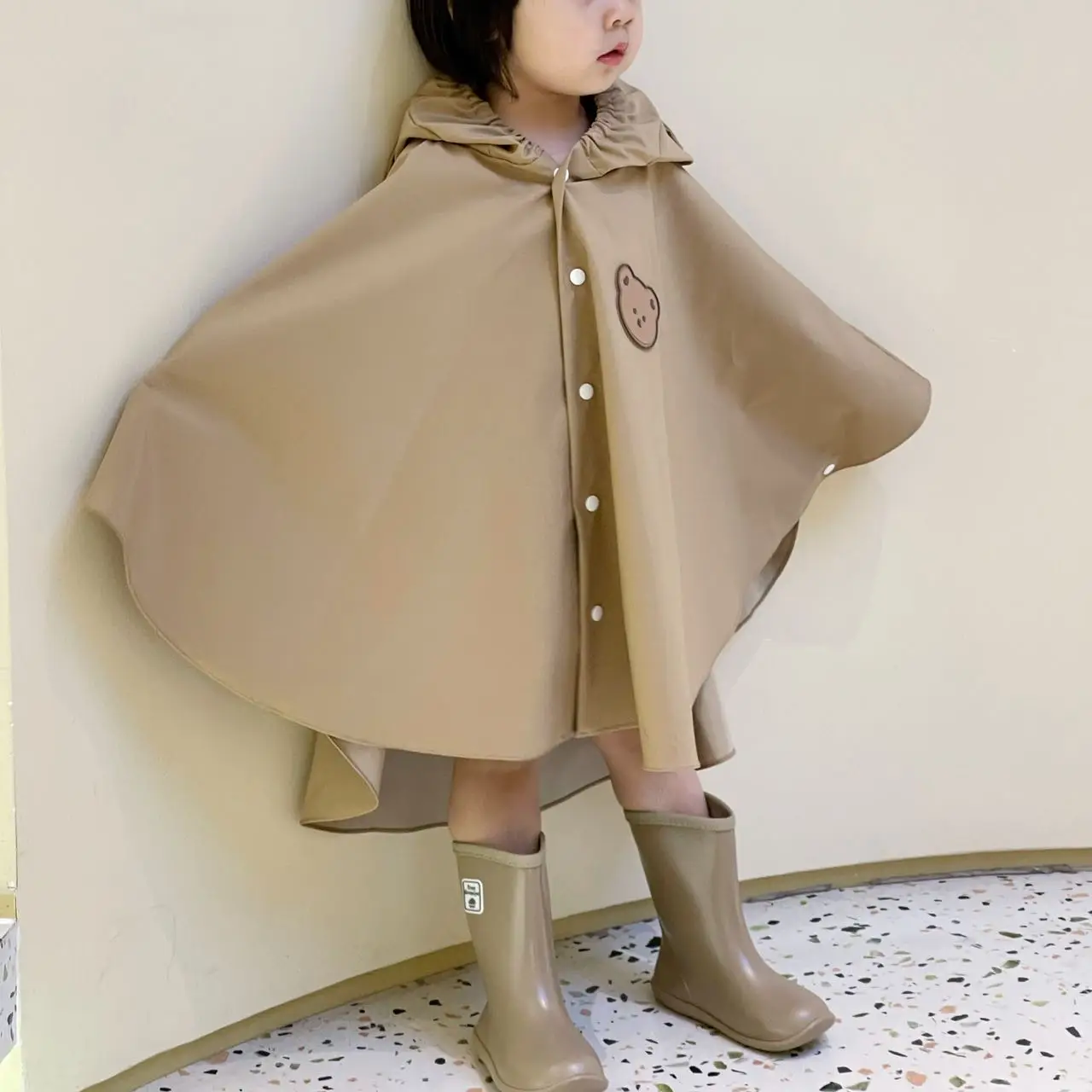 New Cartoon Children\'s Raincoat, Hooded Cloak Cartoon Raincoat, Portable Raincoat For Primary School Students and Kindergarten