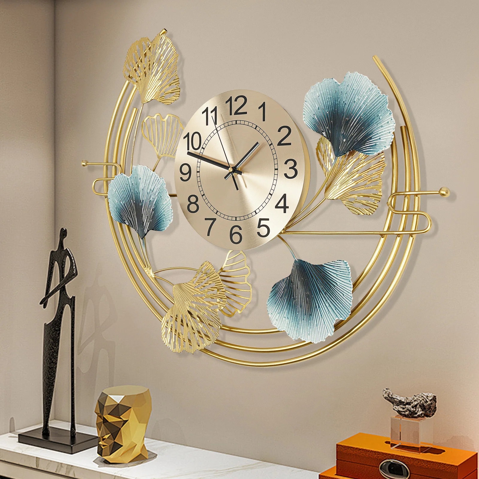 

Настенные часы A2032 67X52 см, классический дизайн, без батареек, идеально подходят для гостиной или офиса