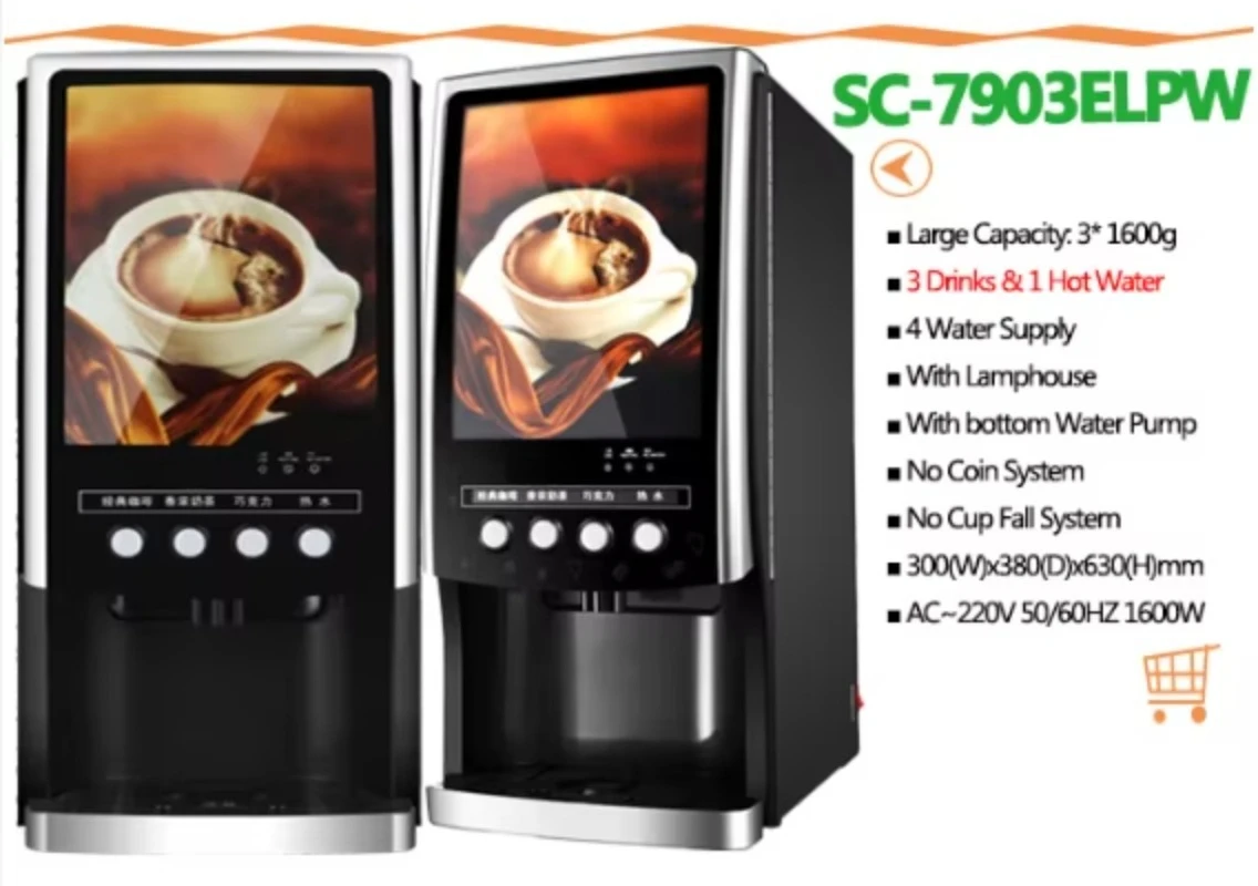 Immagine 6: Distributore Automatico di Tè al Latte e Bubble Tea, Macchina Distributrice di Tè e Caffè